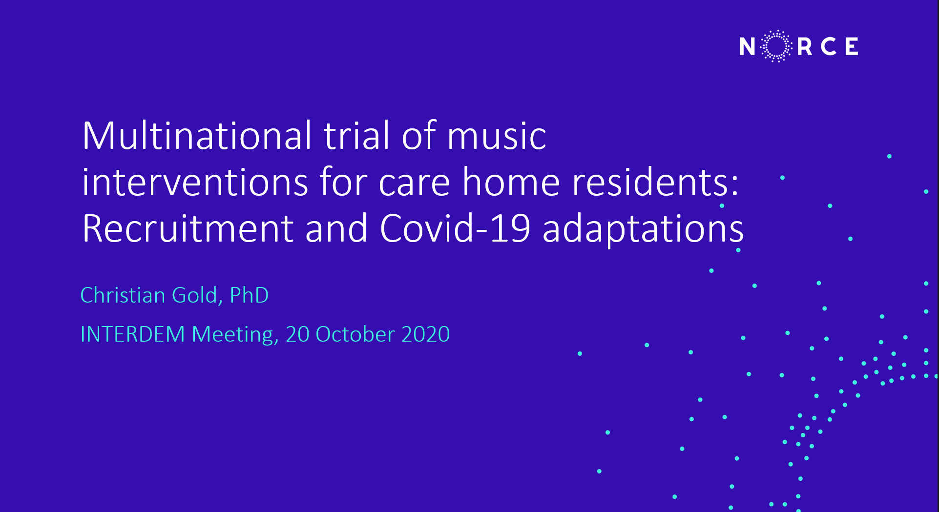 Interdem 2020 - Gold